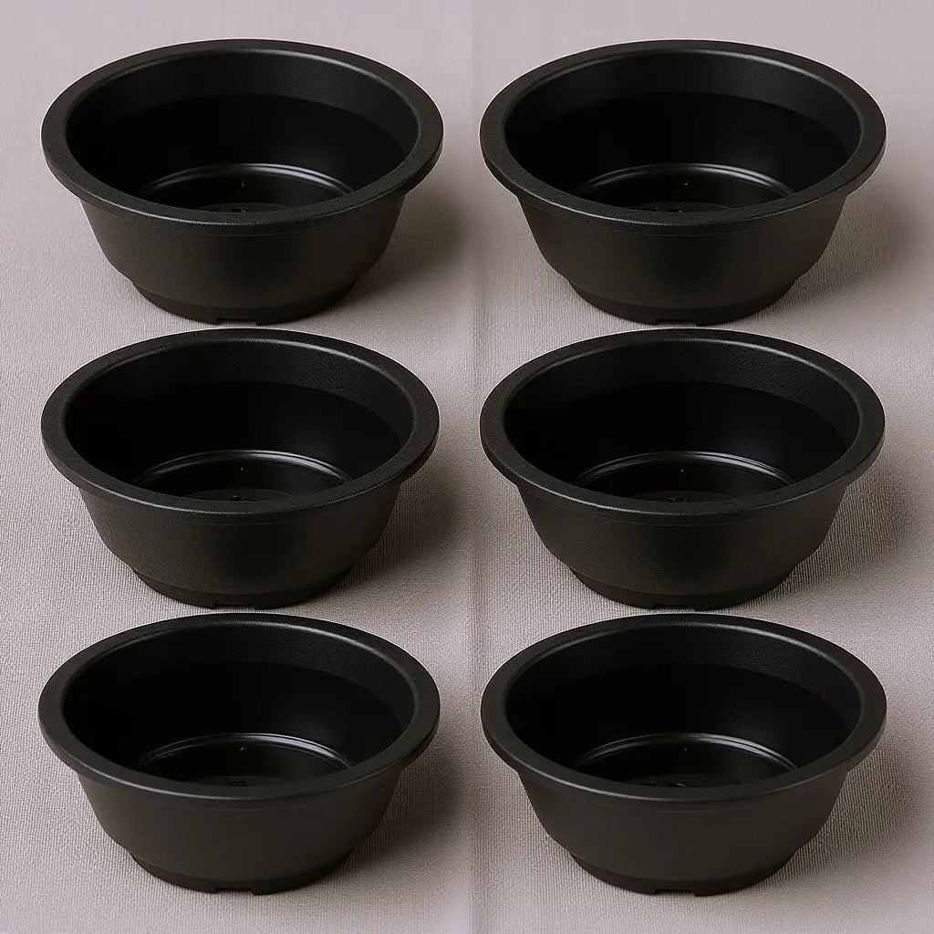 6Pcs Succulent Plant Pots Hollow Bottom Plastic Flowerpot Creative Planter for Home Garden Desktop Decoration Gardening Supplies
