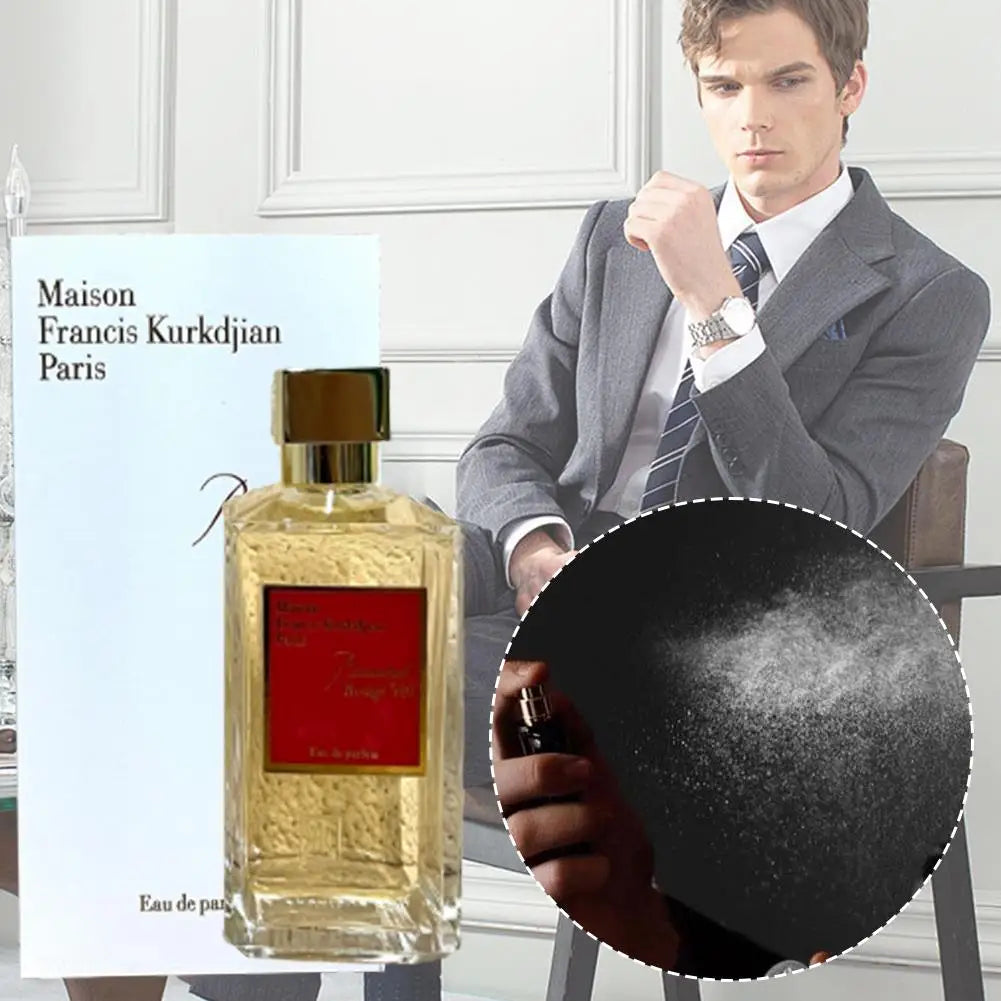 Maison Francis Kurkdjian Baccarat Rouge 540 Eau de Parfum, unisex long-lasting perfume in square glass bottle.