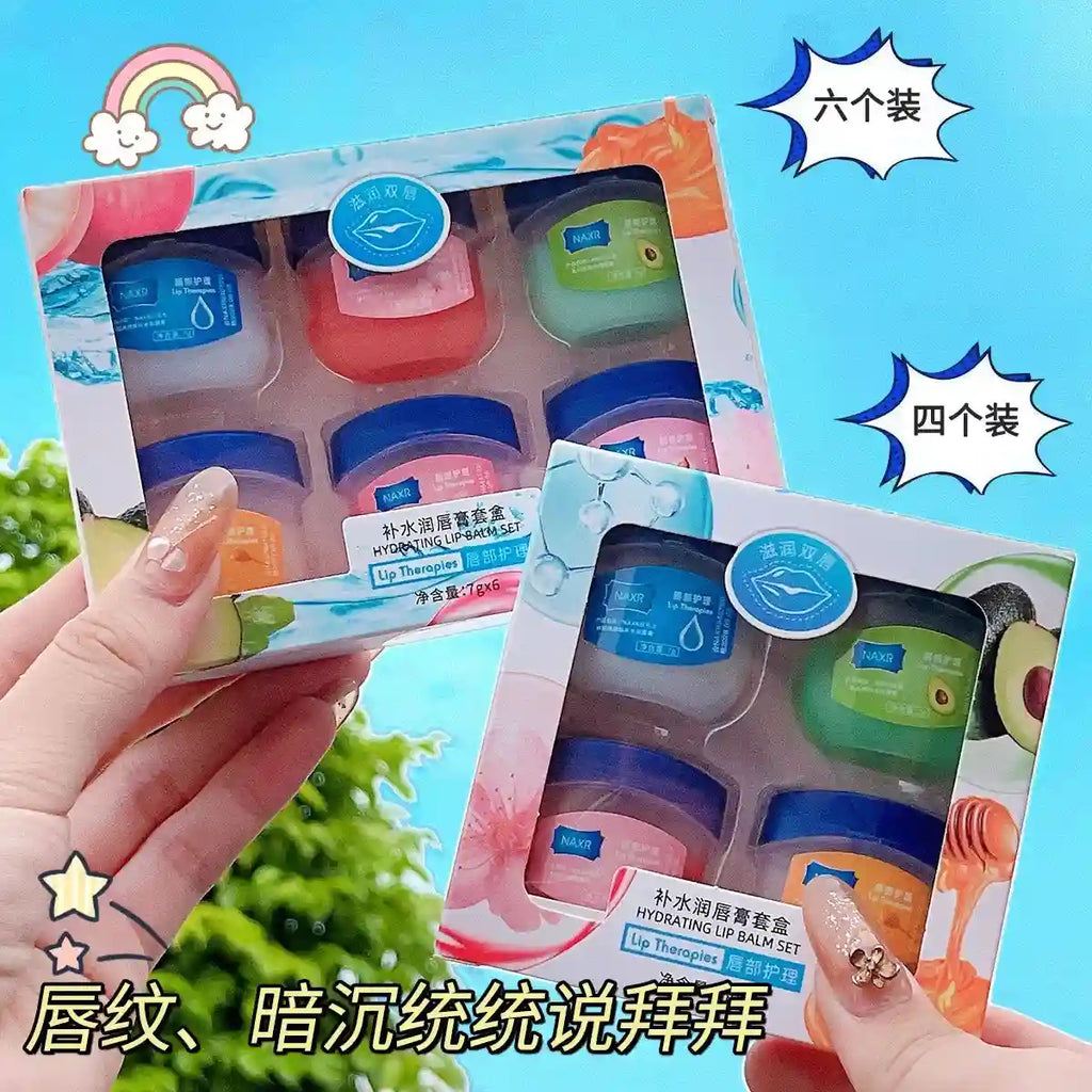 Vaseline Lip Balm Set: 6 Pcs Moisturizing Lip Mask Treatment Lip Care Tidesmit
