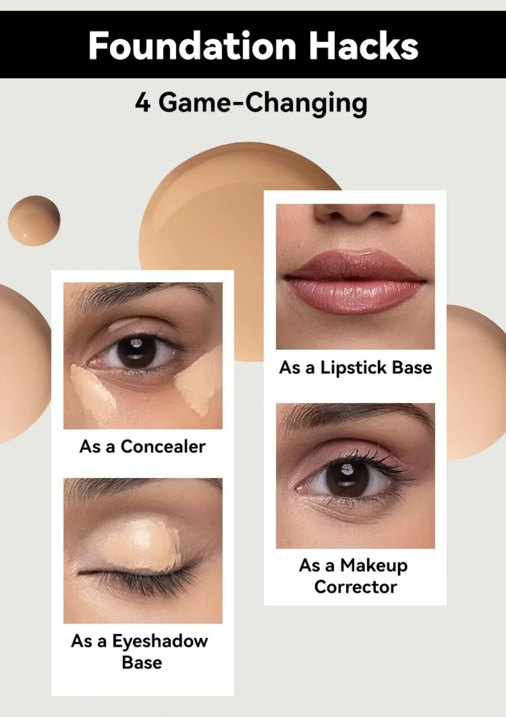 Tidesmit matte liquid foundation for oil control and long lasting full coverage face makeup