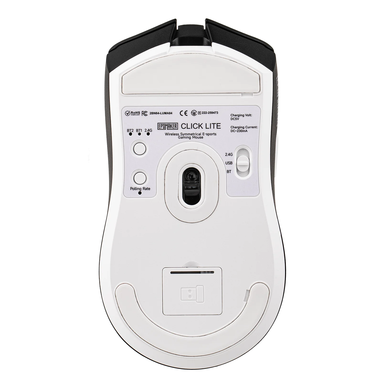 EPOMAKER Click Lite Wired/BT/2.4GHz Wireless Gaming Mouse PAW3311 Sensor 800 to 24000 DPI with 500mAh Battery for PC/Mac/Linux