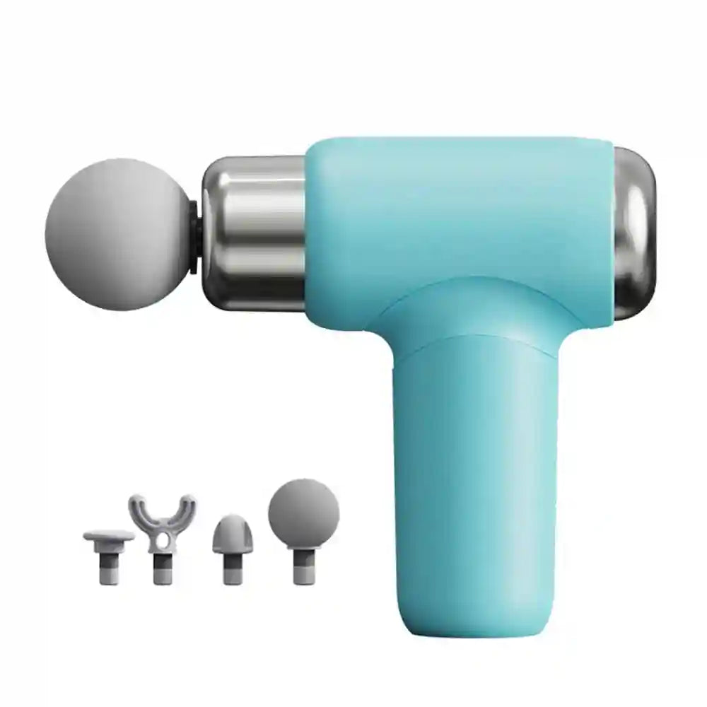 Fascia Gun: 6-Speed Portable Deep Tissue Muscle Recovery Massager Fascia Gun Blue Tidesmit