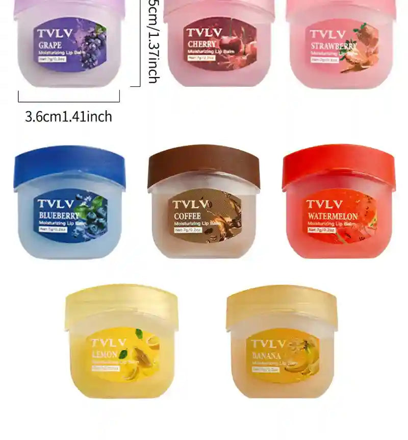 Fruit Lip Balm Set - Moisturizing Lip Care Treatment (8Pcs) Lip Care Tidesmit