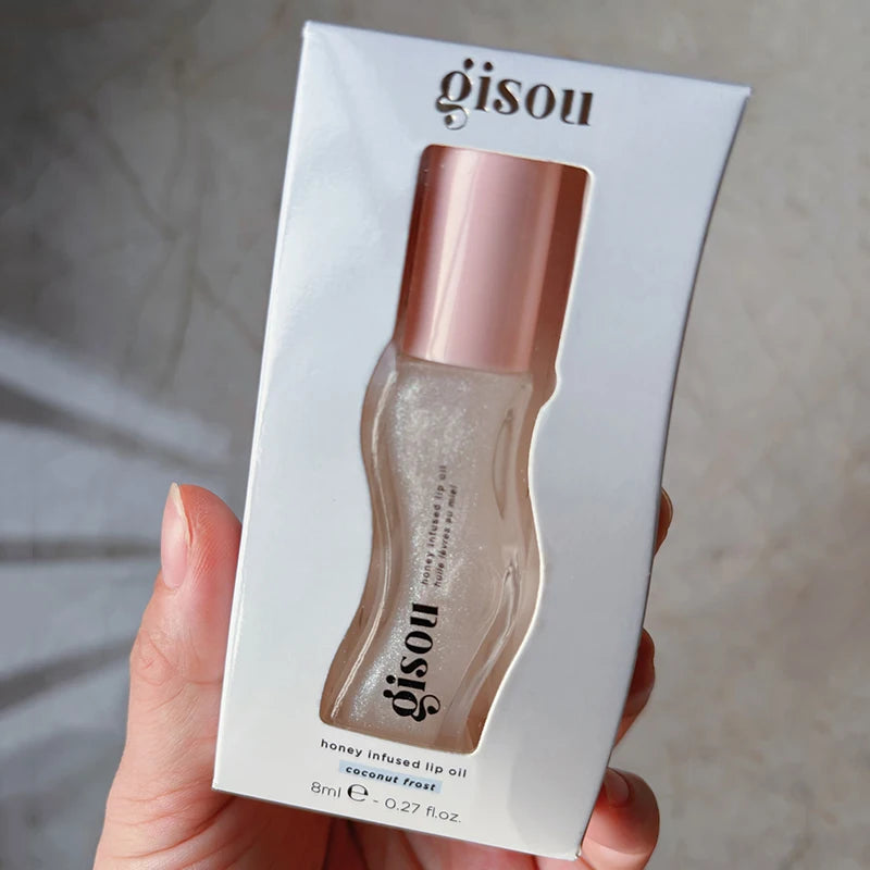 Plumping Lip Oil Gloss - Hydrating Tinted Treatment & Sheer Tint Lip Care Coconut Frost Tidesmit