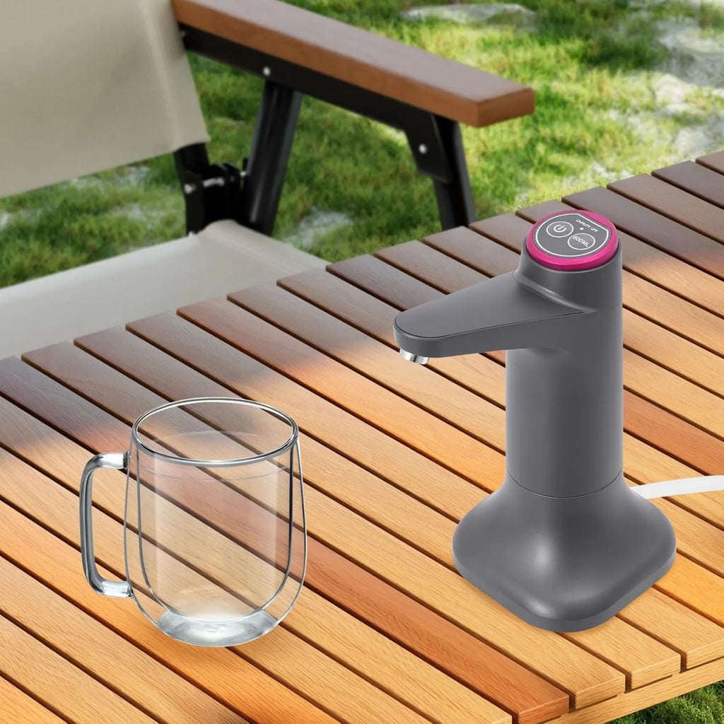 Water Pump, Water Bottle Pump, Camping Tap with Pump, Battery Water Pump, USB Battery 1200 MAh