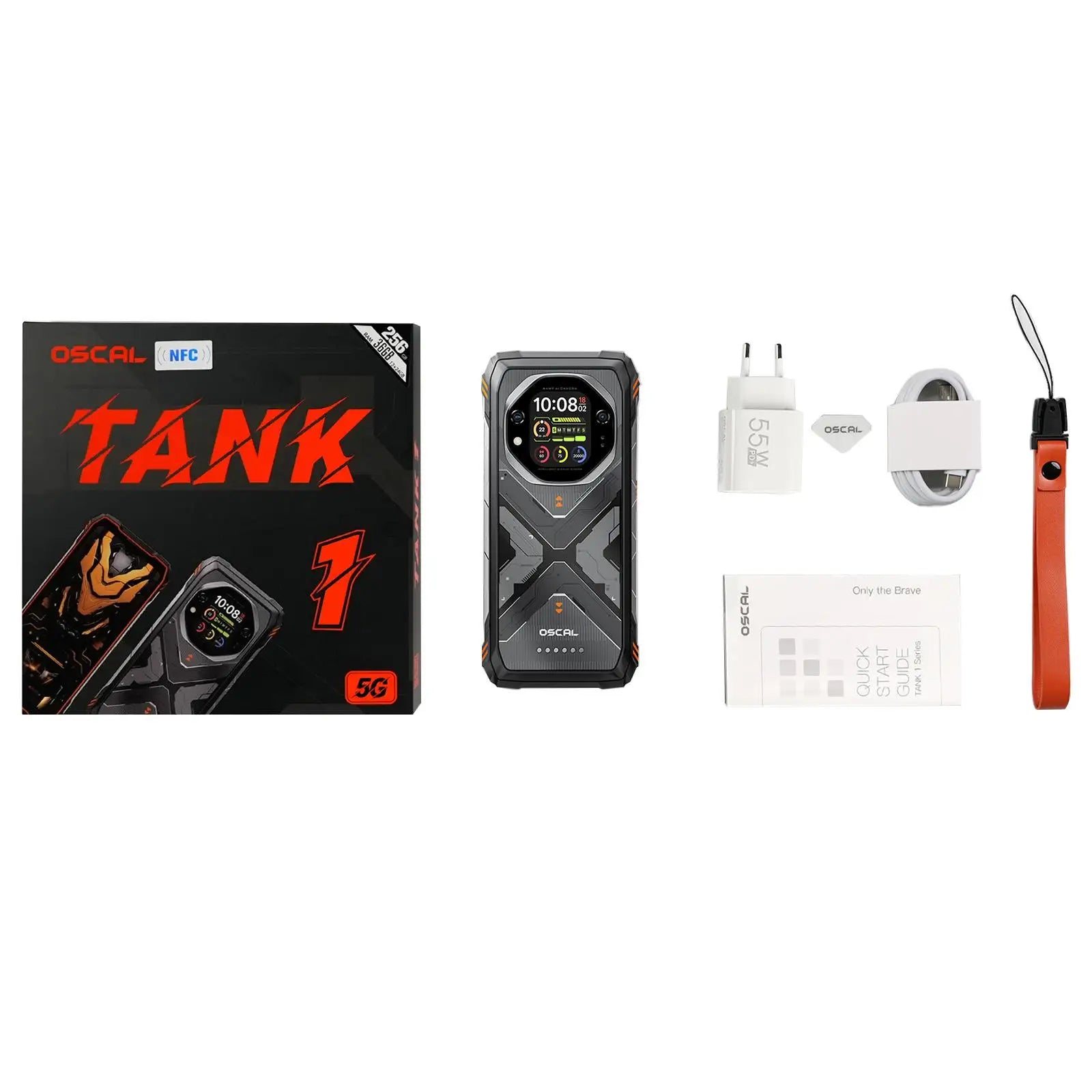 Blackview Oscal TANK 1 Rugged Phone 16GB+512GB 64MP Telephone 6.78 inch Display Android 15 DokeOS 4.2 Mediatek Dimensity 7050 5G