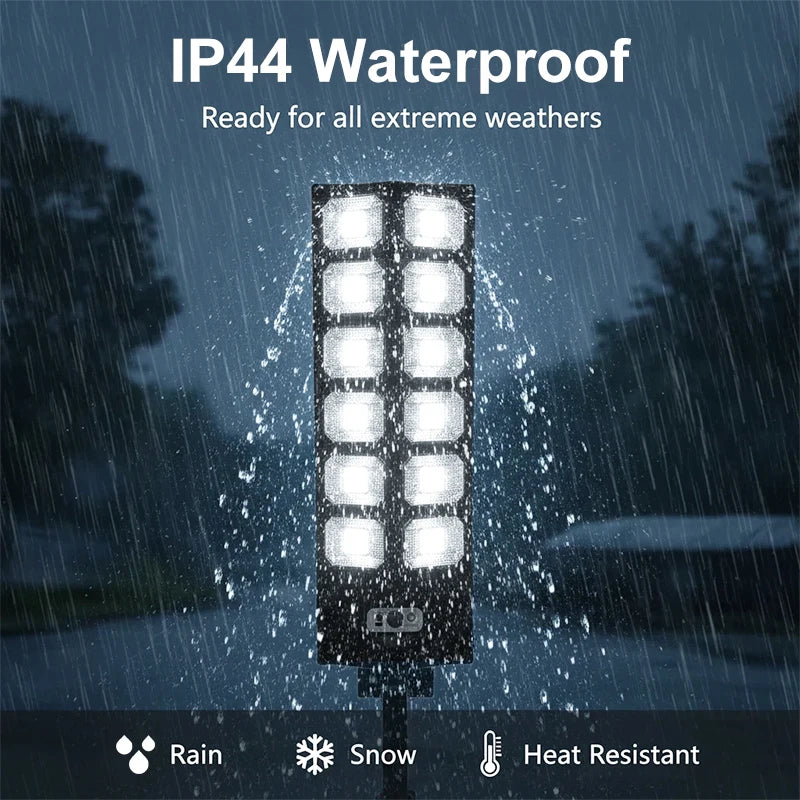 8000W 160000 LM Super Bright Solar Street Lights 1008 LED Solar Lights Outdoor Street Lamp 3 modes IPX65 Waterproof Garden Lighting With Smart Motion Sensor