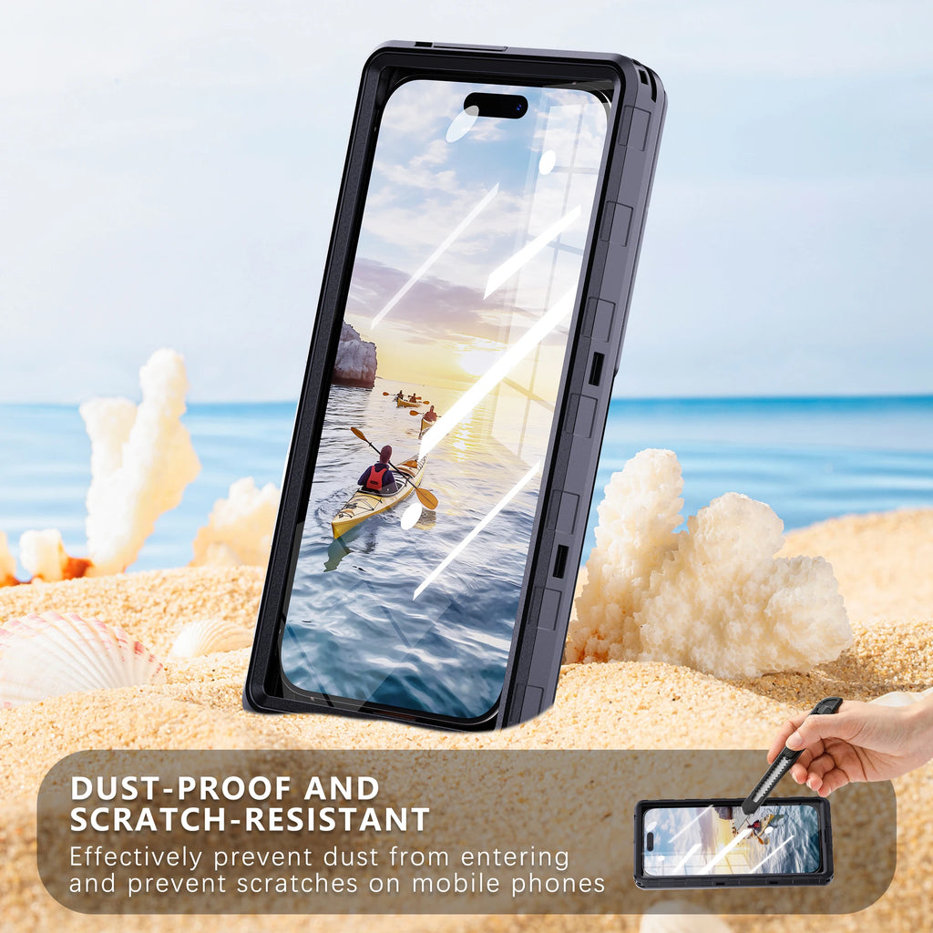 Waterproof Phone Case for 6.9 Inch Devices - IP68 Certified Shockproof Tidesmit
