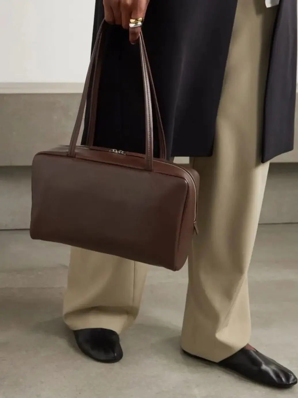 New  sheepskin bowling bag for autumn and winter 2025, high-quality long handled shoulder bag, sheepskin handbag