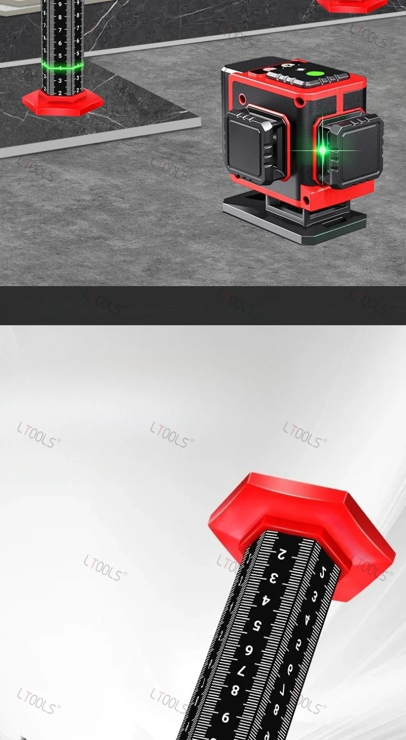 6-sided Scale Equal Height Level Ruler for Wall Tile Laying Woodworking Gradienter Suspended Ceiling Paving Tile Leveling Ruler