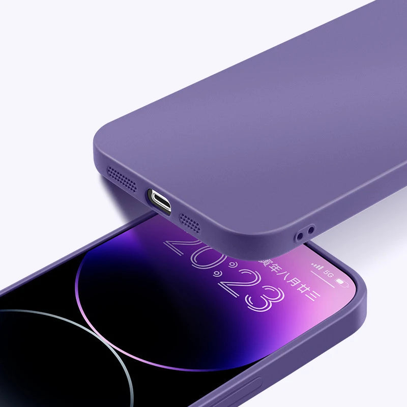 iPhone 15 Pro Silicone Case – Shock-Absorbing Slim Fit Cover Tidesmit