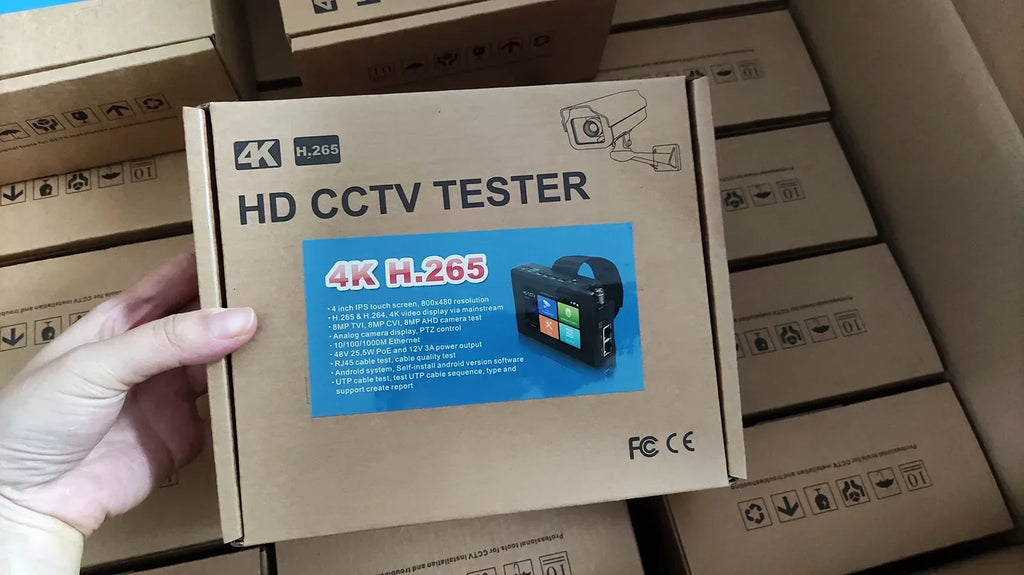4 Inch Wrist CCTV Tools H.265 AHD CVI TVI CVBS CCTV Monitor for Analog IP Camera Tester POE Testers CFTV 4K CCTV IP Tester