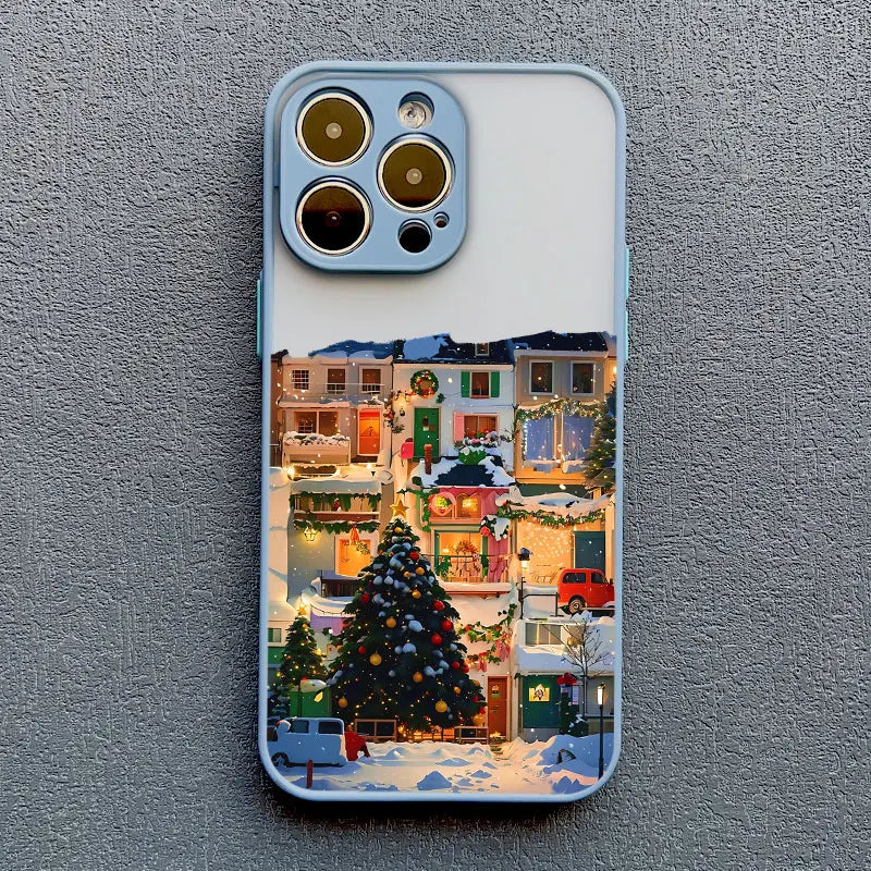 Christmas Cartoon Phone Case for iPhone 16 Pro Max - Shock-Absorbing Cover greyblue SDJJ 5 Tidesmit