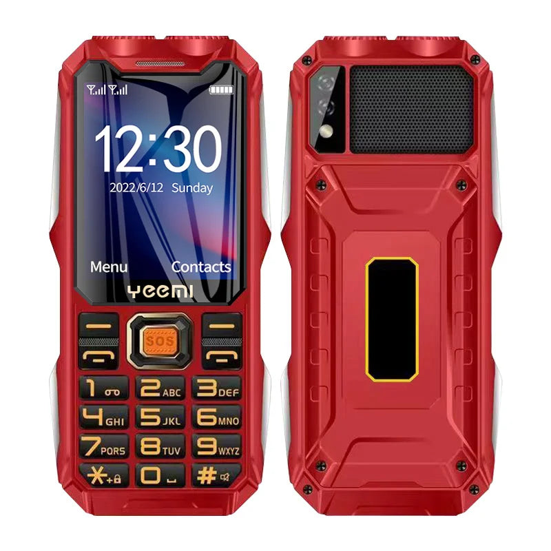 YEEMI Q8 2G CellPhone 2.4inches GSM HD Display Dual SIM Loud Voice Big Keyboard Dual Flashlight Mobile Phone Excellent Quality