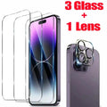 iPhone Screen Protector and Camera Lens Kit - 9H Tempered Glass AE 3 Glass 1 Lens CHINA|Tempered glass Tidesmit