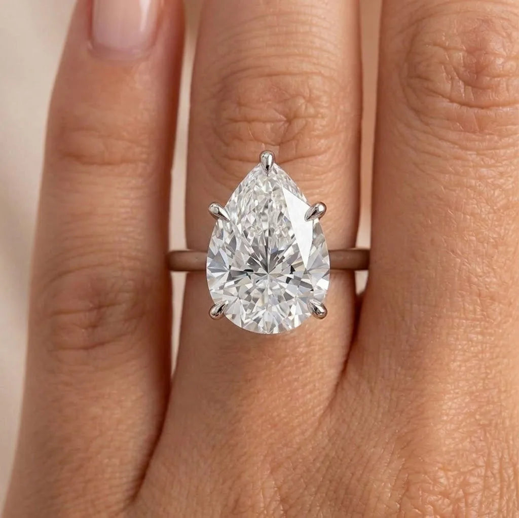 1 Carat Rare Pear Shaped Lab Grown Diamond D Color SI! Clarity IGI Certified Excellent Cut Loose Stone For Engagement Ring Bride