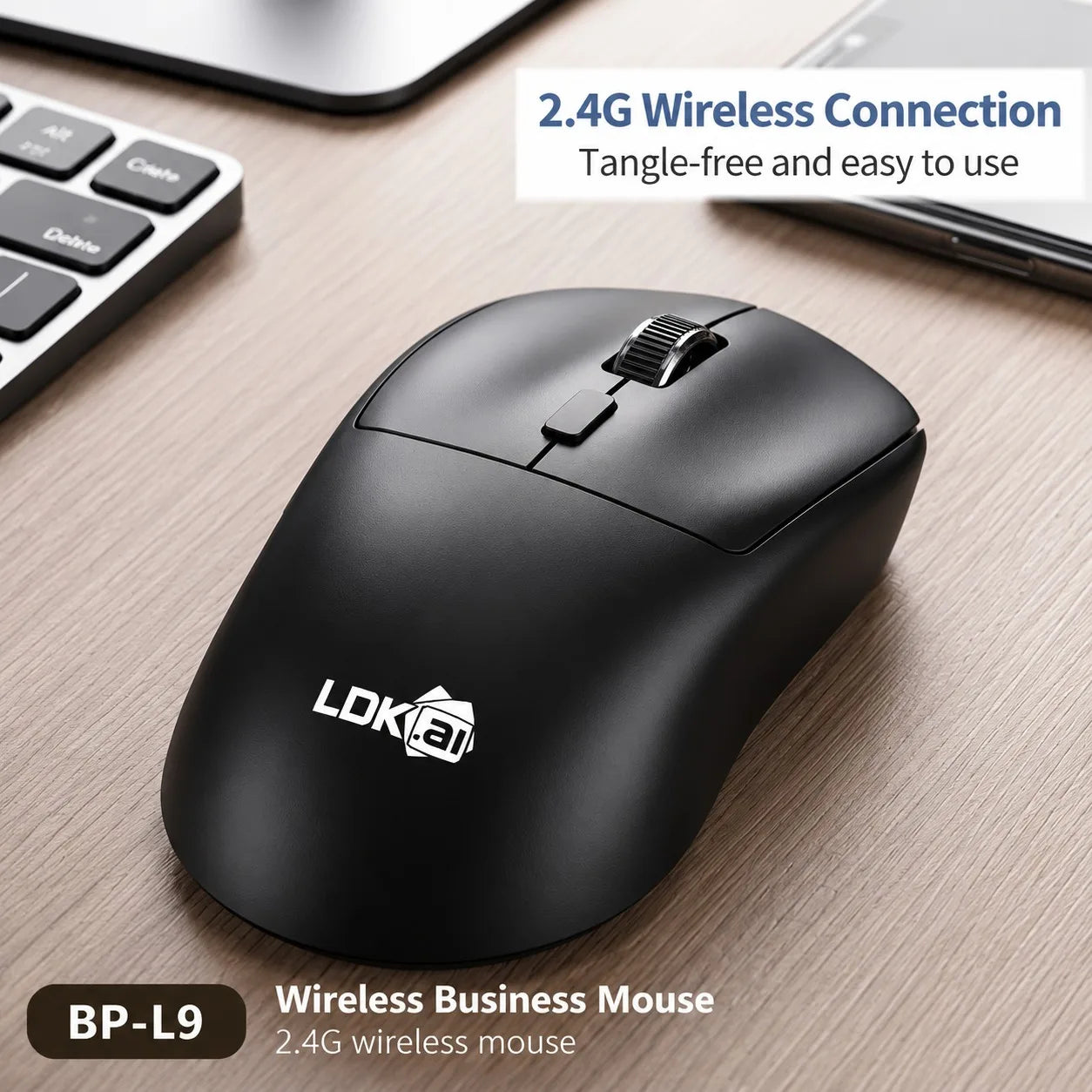 Wireless Gaming Office Mouse, 3-Level DPI, Lightweight,  Independent Switch, Long Battery Life Compatible with PC, Mac