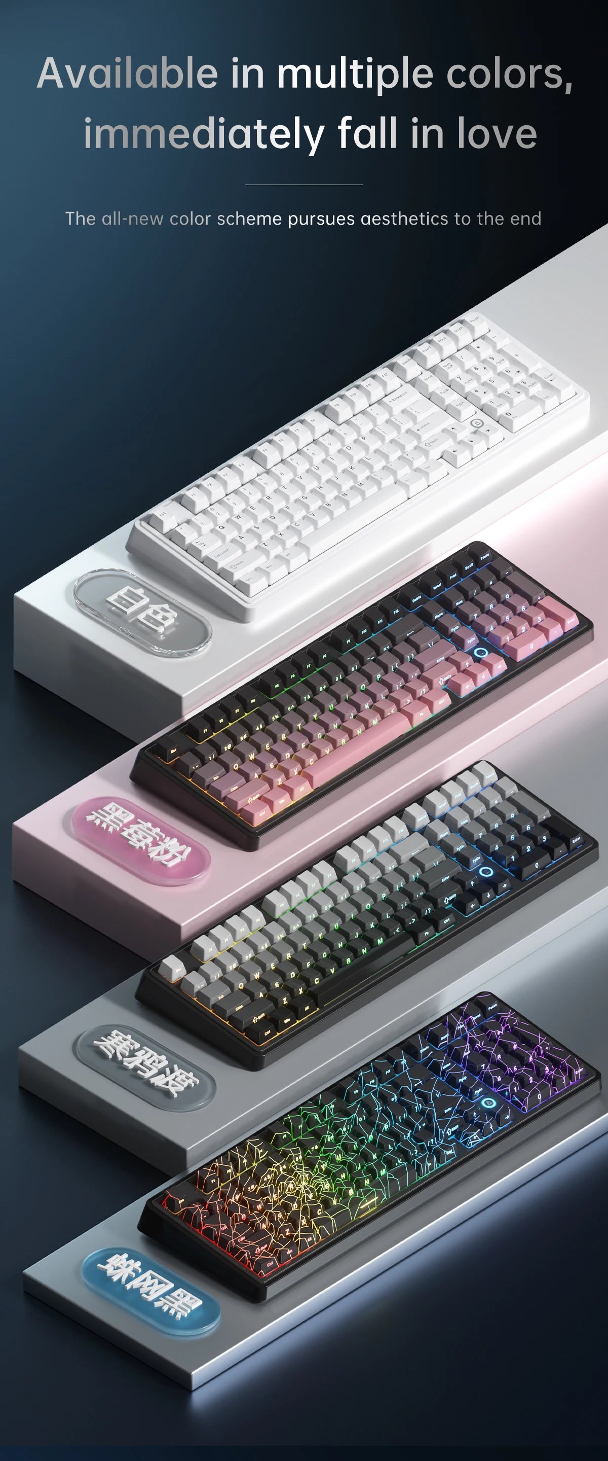 AJAZZ AK980 MAX HE 8K - New Magnetic Switch Type-C - Wired Only - Computer Gaming Keyboard Upgrade Gasket Mechanical Keyboard
