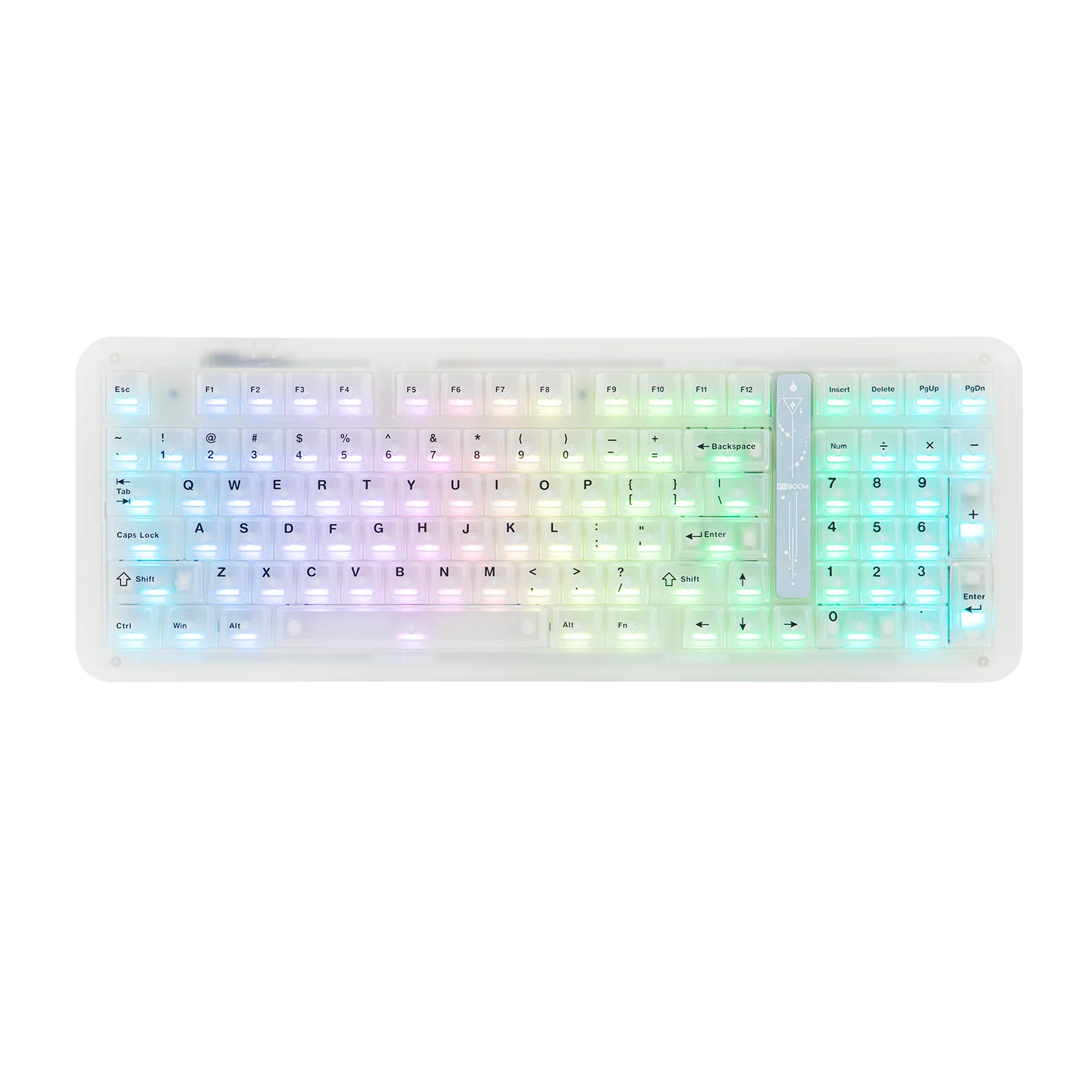 KiiBOOM Phantom98 Lite 96% ANSI US Layout VIA Programmable Gasket Wired/BT/2.4GHz Wireless Mechanical Gaming Keyboard 8000mAh