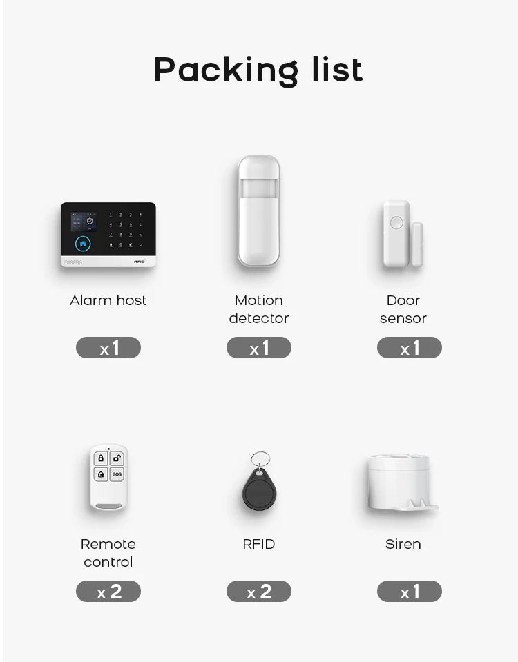 Smart Home Security Alarm System with 4G WiFi App Control by Tidesmit Tidesmit