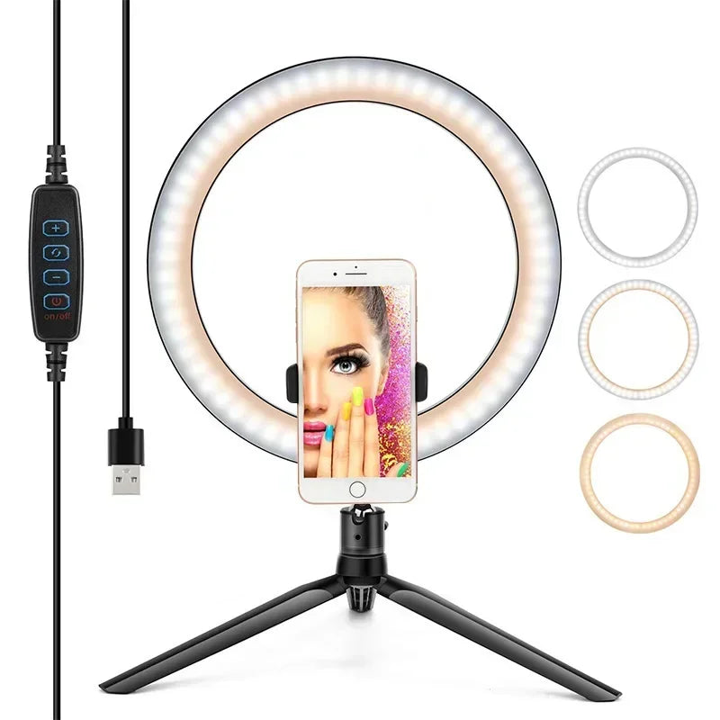 12 Inch LED Ring Light With Tripod Stand for Live Streaming | Tidesmit Tidesmit