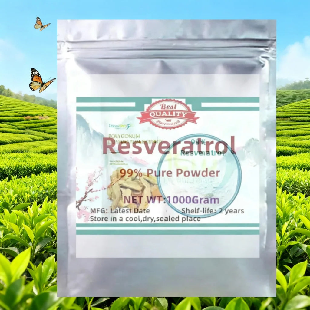Customized packaging of 4-layer sealed bags on AliExpress for high-purity resveratrol supplements and tiger cane extract99%