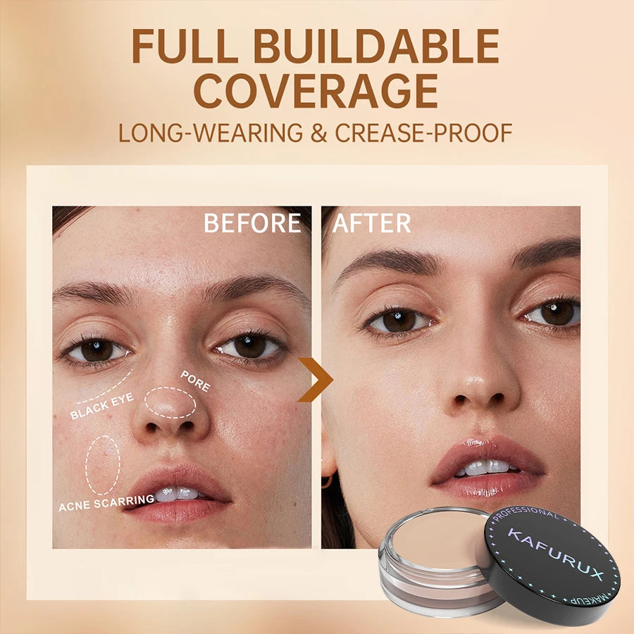 Tidesmit full coverage waterproof foundation swatch showing 9 shades for hiding tattoos scars and blemishes matte finish