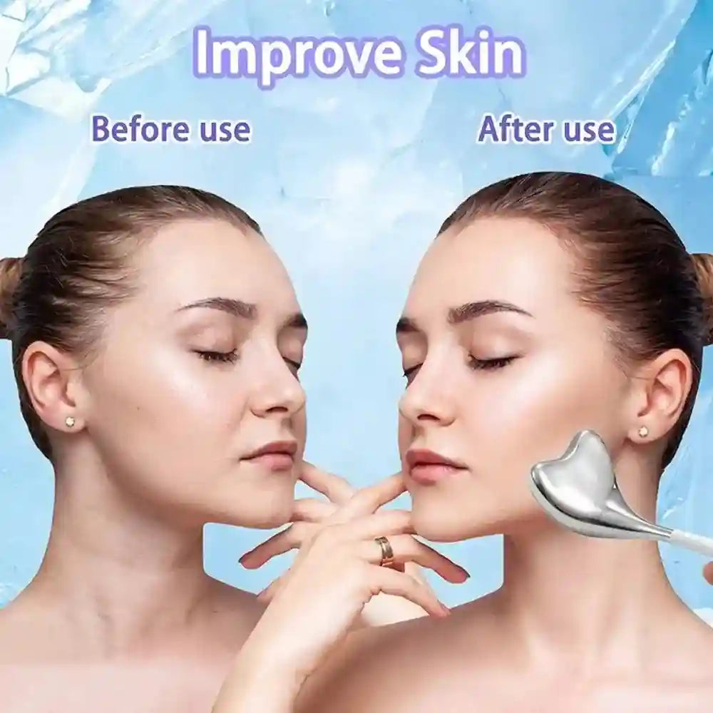 Tidesmit Stainless Steel Cooling Ice Globes for Facial Puffiness Relief Eye Massage Instrument Tidesmit