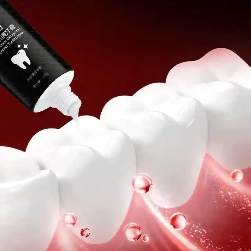 Tidesmit teeth whitening toothpaste for removing plaque and surface stains for a brighter, fresh smile.