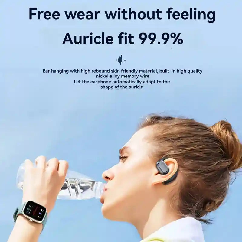 Wireless Clip-On Headphones: Pro Active Noise Cancellation - Black Tidesmit