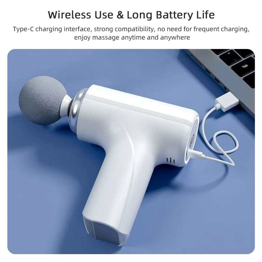 Portable Fascia Gun - 6-Speed Deep Tissue Massager for Muscle Recovery Fascia Gun Tidesmit