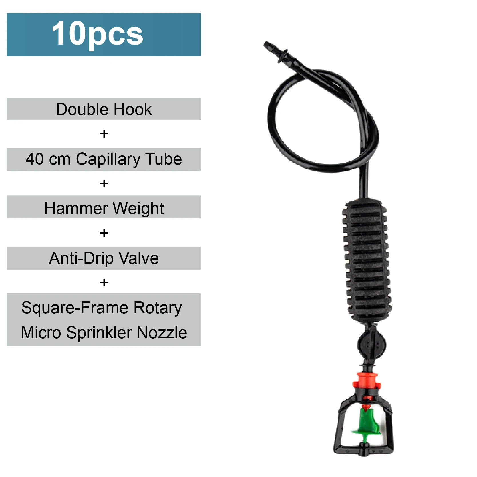 Greenhouse Hanging Mist Sprayer 360° Rotating Irrigation Spray Nozzle Fogging Sprinkler Nozzle for Garden Irrigation
