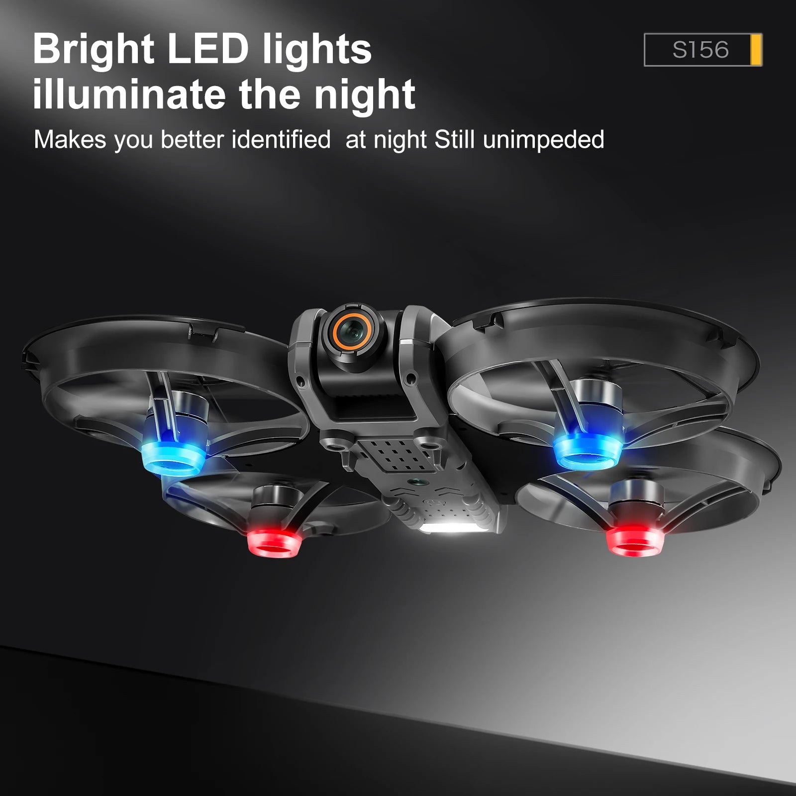 4K Camera Drone with Dual Lens and Brushless Motor - S156 Foldable Tidesmit