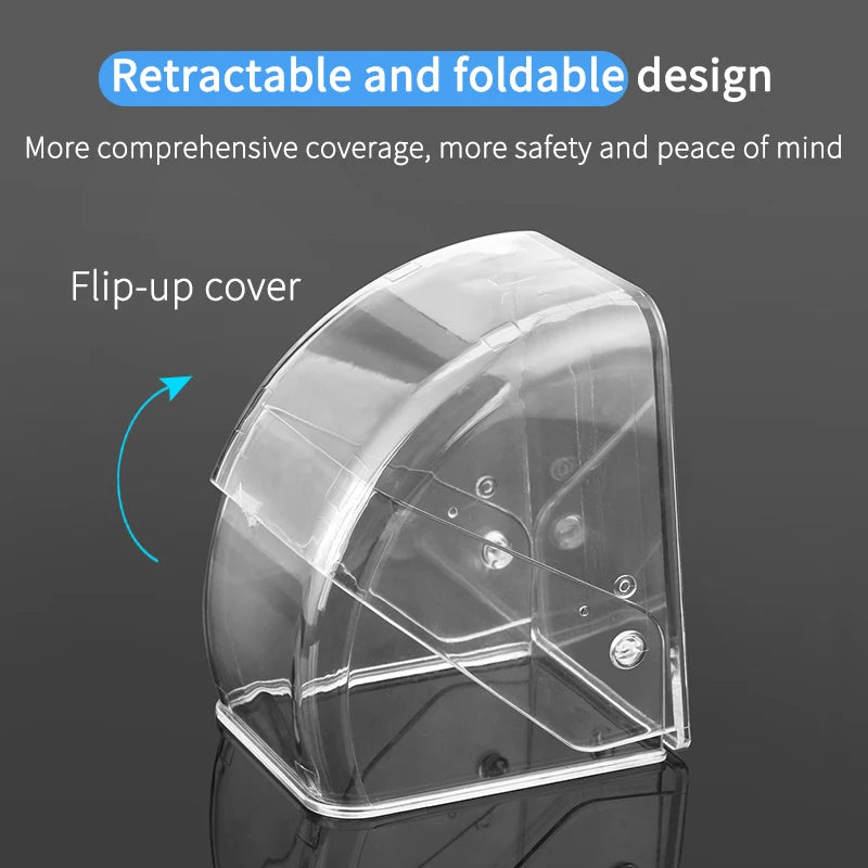 CACAZI Waterproof Cover For Wireless Doorbell Button Smart Ring Chime Button PC Transparent Outdoor Rain-cover Home Case New