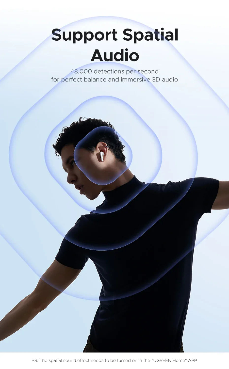 Wireless Bluetooth Earbuds, 35H Playtime ANC In-Ear | Tidesmit Tidesmit