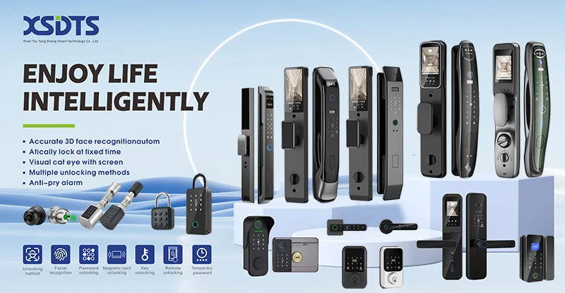 3D Face Real-time Intercom Smart Door Lock Palmar vein Camera Intelligent Fingerprint Password Biometric Electronic Key Unlock