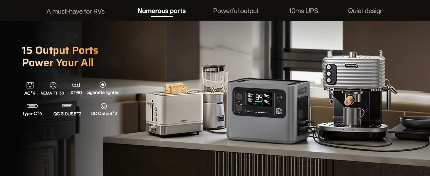 Aferiy  AF-P280-B 4 Times 2048Wh Lfepo4 Heavy Duty Solar Generator Vice Packs Storage System Expandable Battery Sea freight