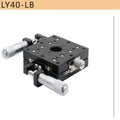 XY Axis 25*25-125*125 Micrometer Sliding Stage Platform Manual Displacement Sliding Table Guide Rail LY30/LY60/LY80/LY100/LY125