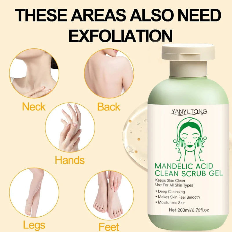 Facial Exfoliating Gel | Deep Pore Cleansing & Oil Control 200ml Scrubs Treatments Tidesmit