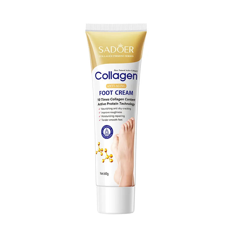 Collagen Foot Cream: Deep Moisturizing & Repairing Foot Care Scrubs Treatments Tidesmit