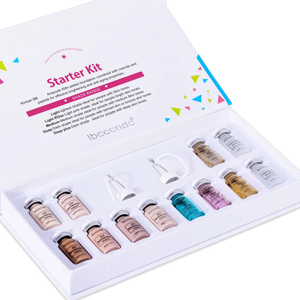 Tidesmit Korea BB Cream Glow starter kit texture close-up featuring niacinamide and peptide face serum makeup