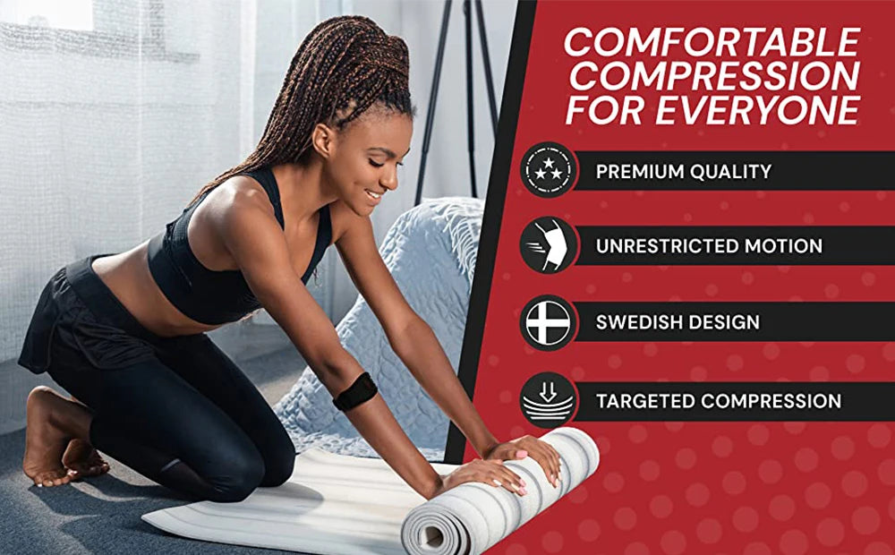 1 PCS Tennis Elbow Brace for Tendonitis, Forearm Brace Support Band with Compression Pad and Elbow Strap Wrap for Golfers Unisex