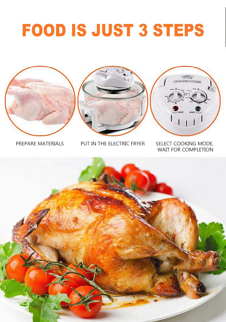 Household Air Fryer Smokeless Convection Electric Frying Machine Intelligent Electric Fryer Fritadeira El��trica