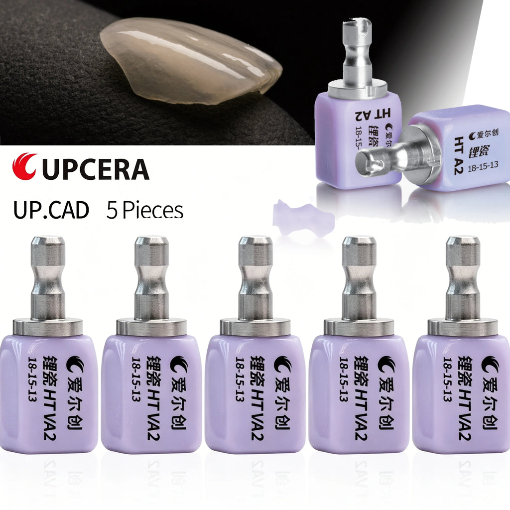 Upcera UP-CAD Dental Lab C14  Aesthetic Lithium Disilicate Blocks HT/LT CAD CAM Glass Ceramic 20Colors Dental Lab Veneer Crown