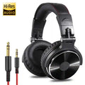 Wired Studio Monitor Headphones - Over-Ear DJ Mic Black Black spain Tidesmit