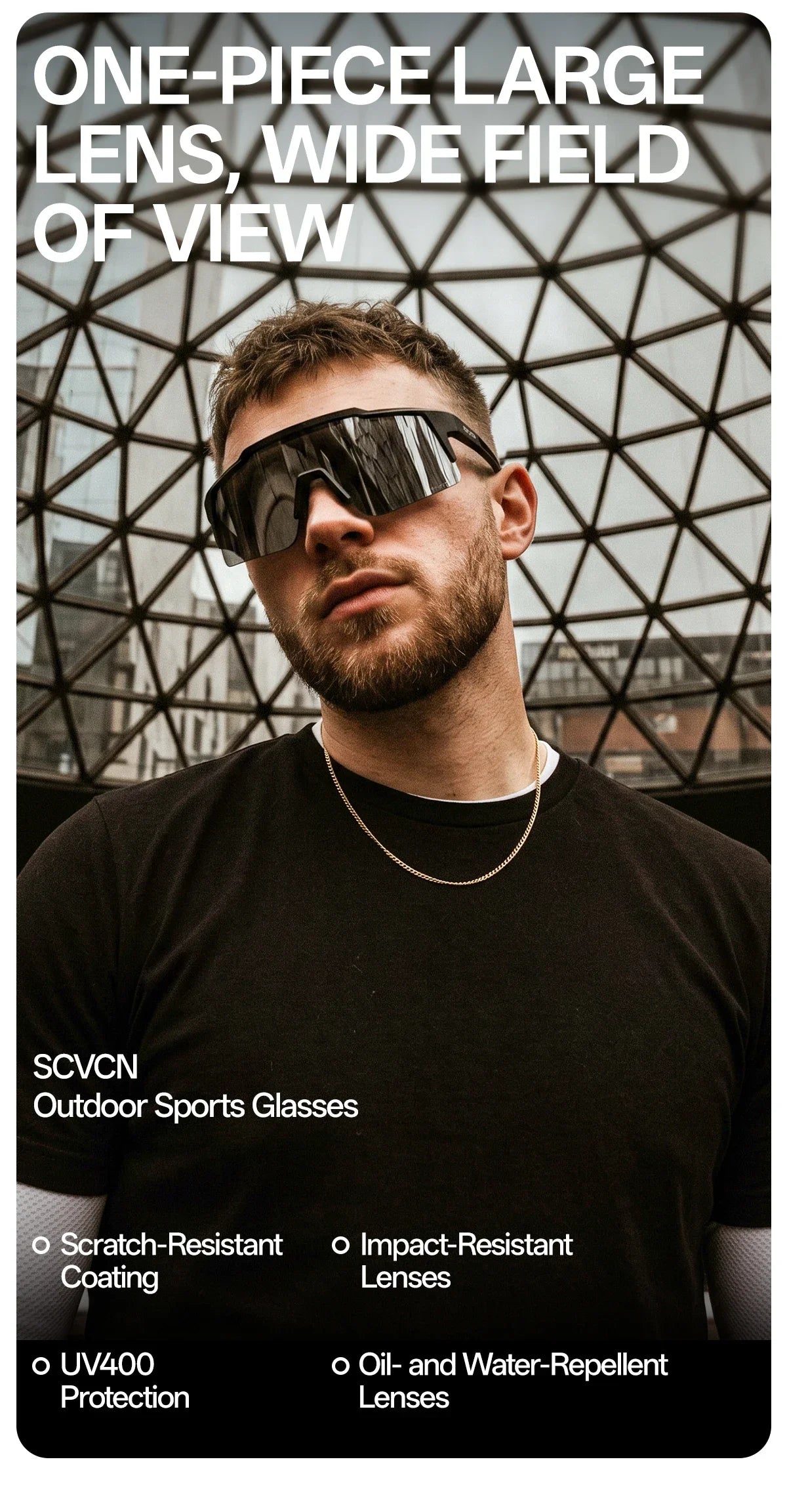 SCVCN 2026 New Cycling Sunglasses Photochromic Hiking Eyewear Driving Fishing Glasses for Women Men Travel Golf MTB Bike Goggles