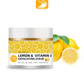 Lemon Vitamin E Exfoliating Scrub - Natural Face and Body Polish Scrubs Treatments Tidesmit