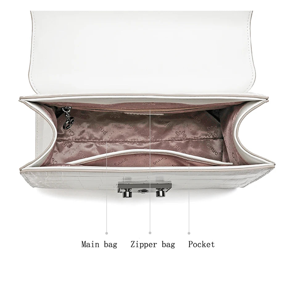 Real cowhide leather bag Luxury bag Genuine Leather women's bag famous brand luxury designer handbag real leather Female bag