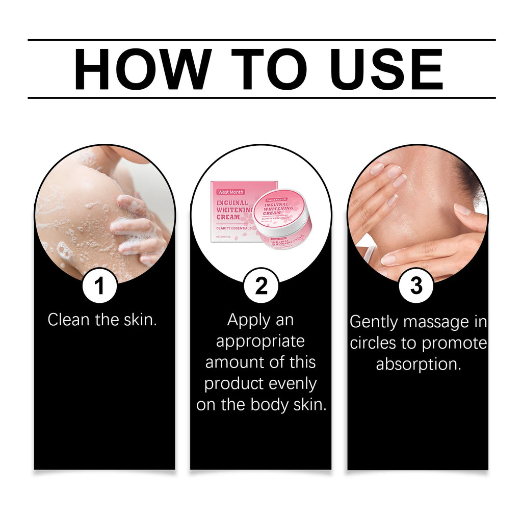 Niacinamide Body Whitening Cream For Underarm Bleaching Armpit Lightening Intimate Area  Moisturizer Korean Skin Care Product