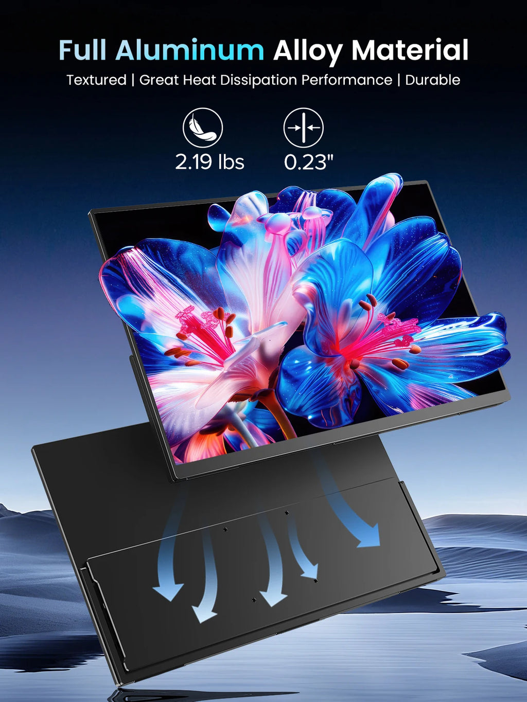 UPERFECT UColor T17 4K UHD Monitor W/ Vesa Adjustment Stand 17.3" 120Hz Gaming Display For Switch NS2 PS5 XBOX PC Laptop PC MAC